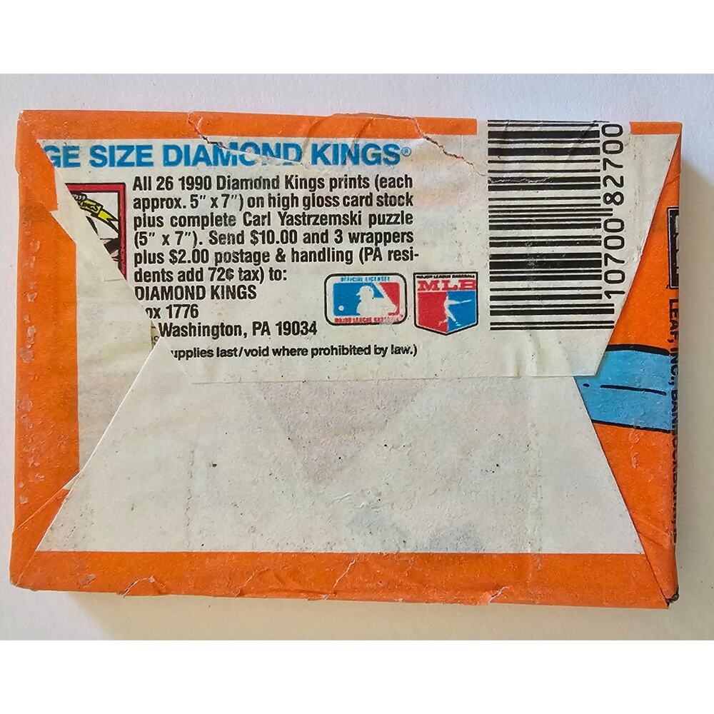 1990 DONRUSS Baseball Cards Diamond Kings Wax Pack PUZZLE NEW In Pack GIFT - Picture 2 of 4